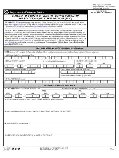 5 Easy Ways To Fill Va Form 21 0781