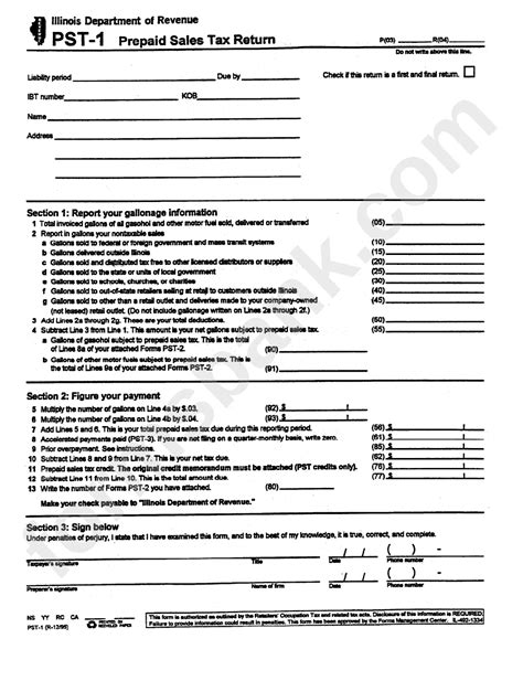 5 Easy Ways To Get Illinois St-1 Form Printable