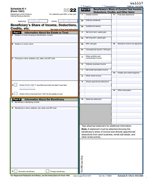 5 Essential Beneficiary Instructions For Schedule K-1 Form 1041