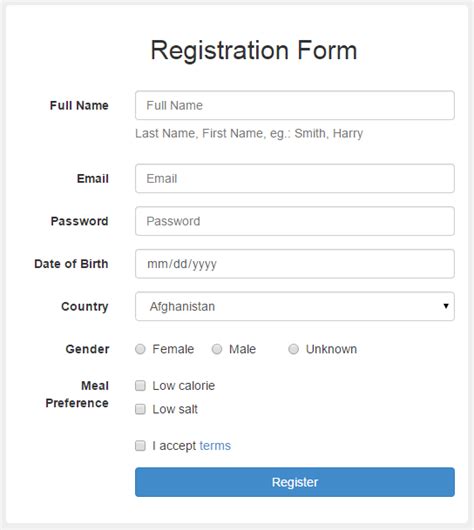 5 Essential Bootstrap 3 Form Examples