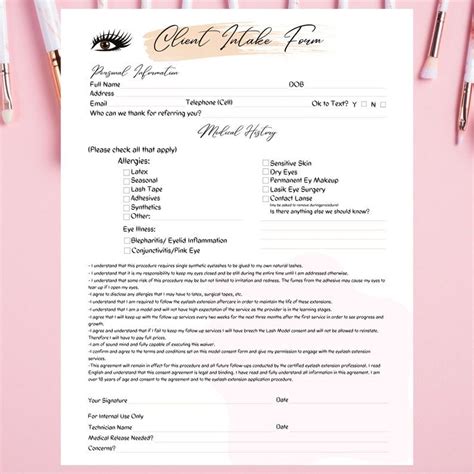 5 Essential Elements Of An Eyelash Consent Form