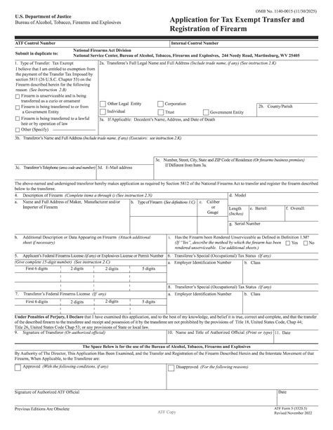 5 Essential Facts About Atf Form 5320