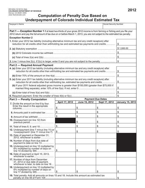 5 Essential Facts About Colorado Form Dr 0204