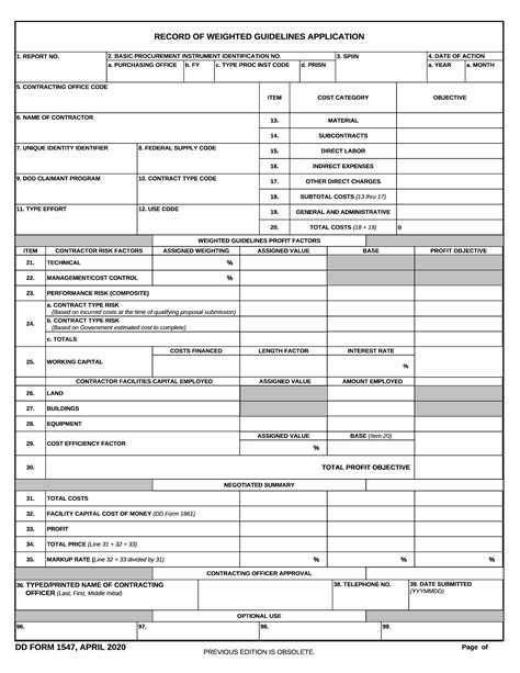 5 Essential Facts About Dd Form 1547