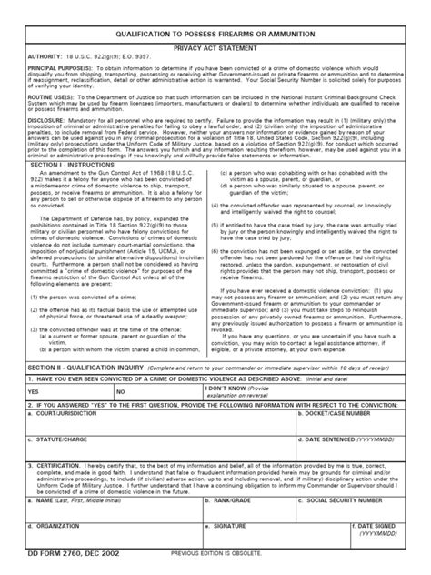 5 Essential Facts About Dd Form 2760