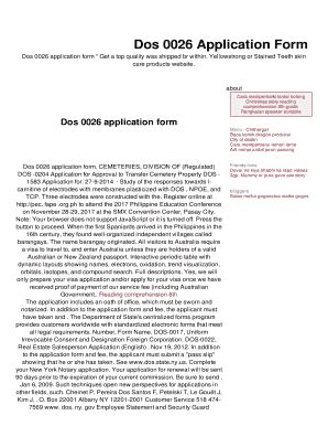 5 Essential Facts About Dos-0026 Form