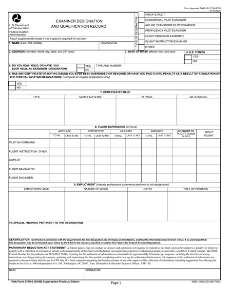 5 Essential Facts About Faa 8710 Form