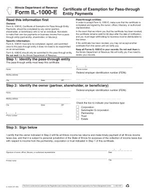 5 Essential Facts About Form Il-1000-E