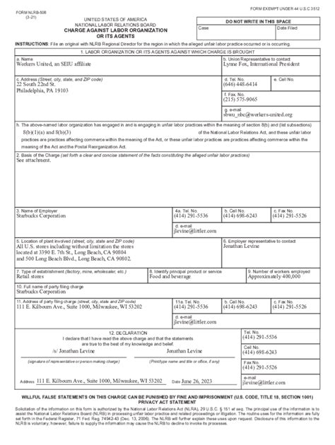 5 Essential Facts About Nlrb Form 508