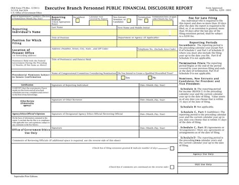 5 Essential Facts About Oge Form 278