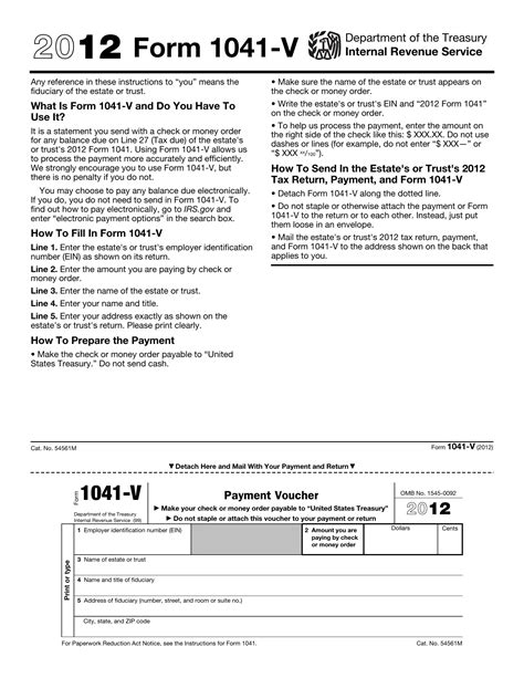 5 Essential Facts About The 1041 V Form