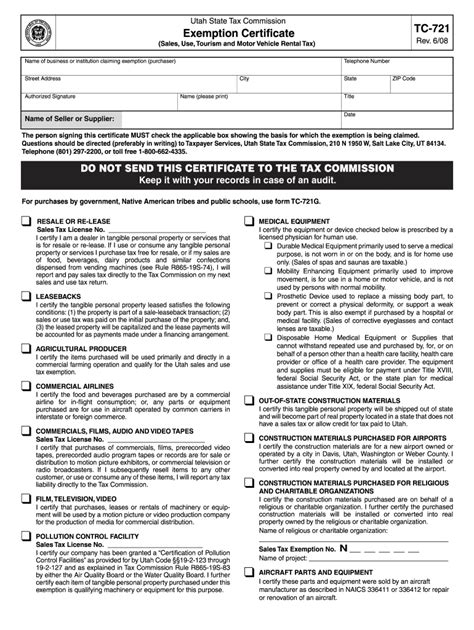 5 Essential Facts About The Tc 721 Form