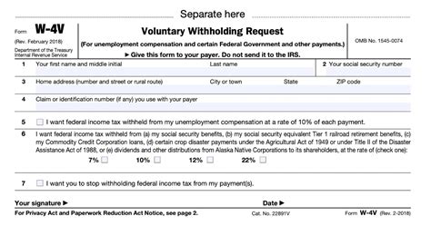 5 Essential Facts About W4v Tax Form