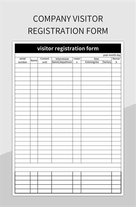 5 Essential Fields For Visitor Registration Form Msk