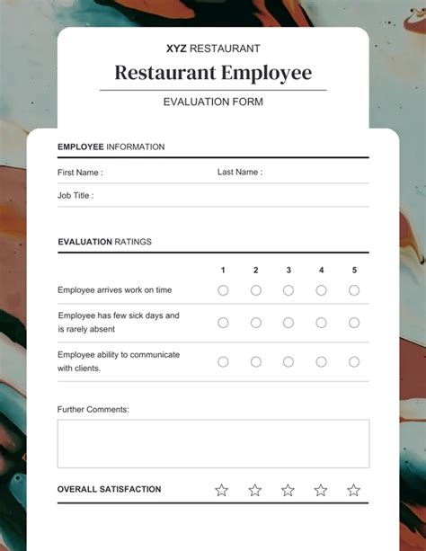 5 Essential Forms For Evaluating Restaurant Employees