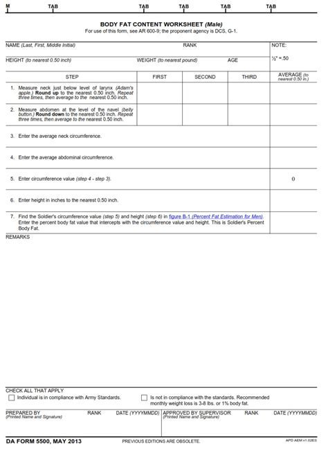 5 Essential Parts Of A Da Form 5500 Example