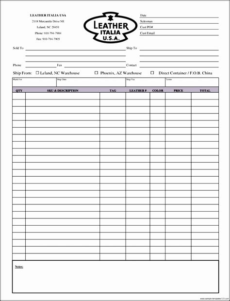 5 Essential Product Order Form Templates In Excel