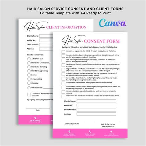 5 Essential Salon Consent Form Templates