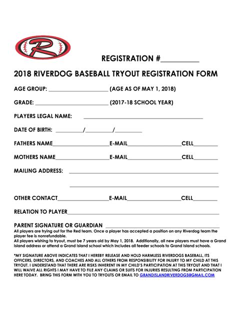 5 Essential Tips For A Softball Tryout Registration Form