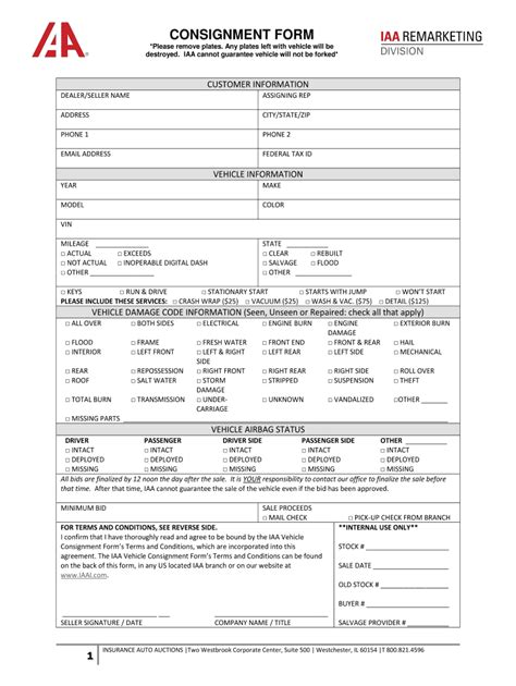 5 Essential Tips For Iaa Consignment Form