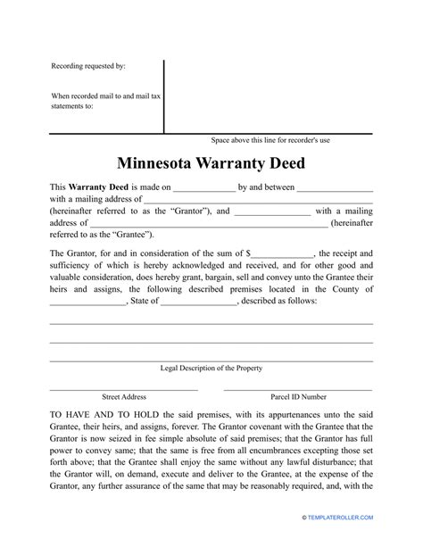 5 Essential Tips For Minnesota Warranty Deed Form