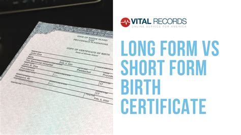 5 Facts About Long Form Birth Certificates