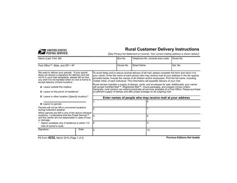 5 Facts About Ps Form 4232