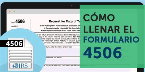 5 Formas De Obtener El Formulario 4506-C En EspañOl