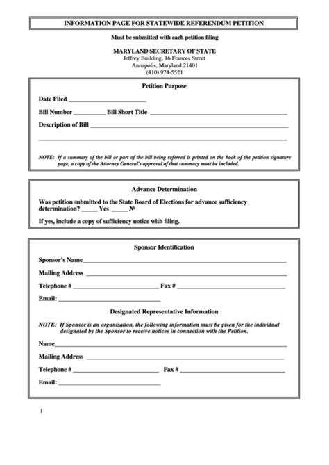 5 Forms For Submitting A Decision Referendum