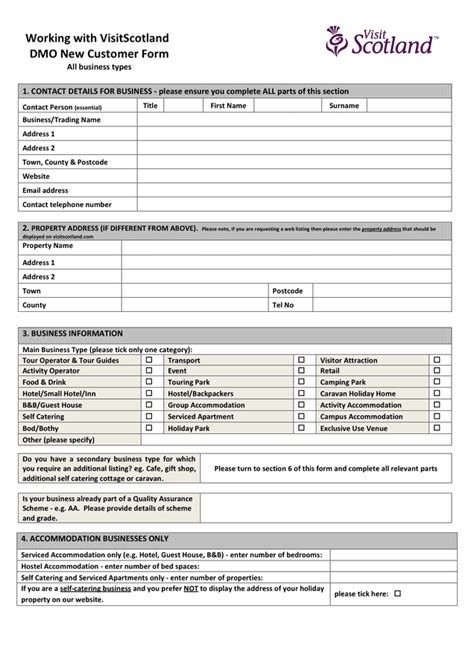 5 Free Booking Form Templates In Word