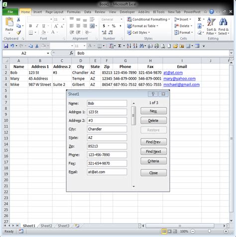 5 Free Excel Data Entry Form Templates