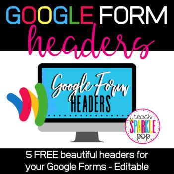 5 Free Google Form Header Images