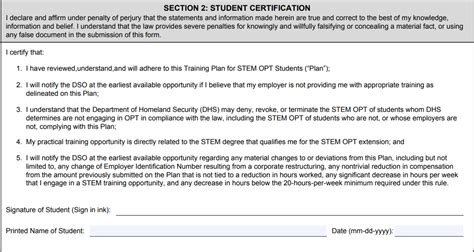 5 I-983 Form Examples For Stem Opt Students