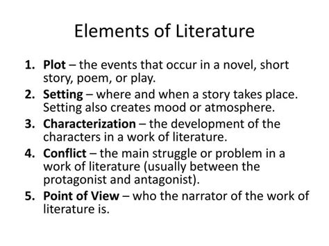 5 Key Elements Of Form Literature Definition