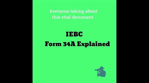 5 Key Facts About Iebc Form 34a