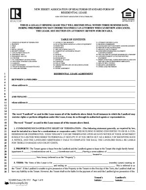 5 Key Provisions In New Jersey Realtors Standard Form