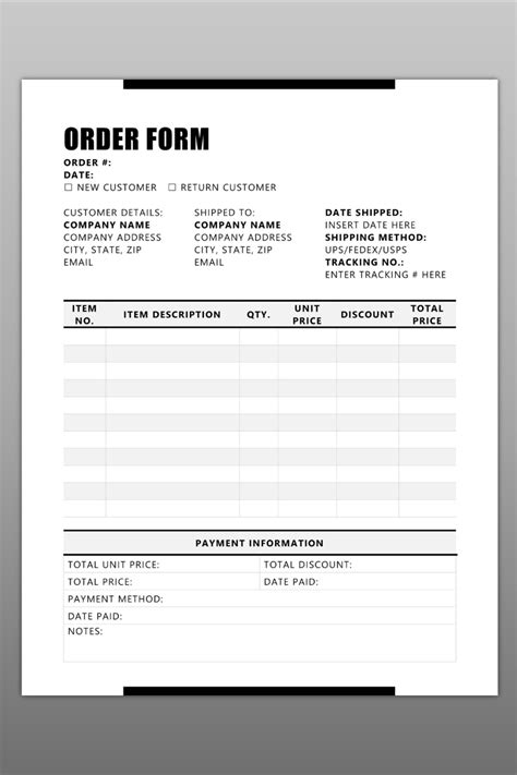 5 Microsoft Word Order Form Templates To Streamline Orders