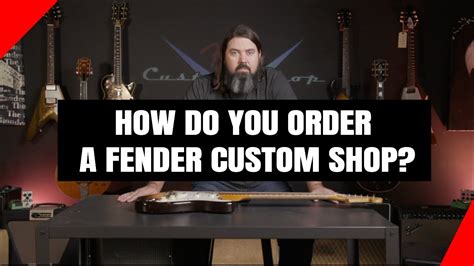 5 Steps To Complete A Fender Custom Shop Order Form