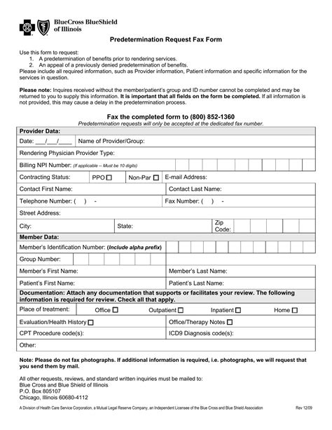 5 Steps To Complete Bcbsil Predetermination Form