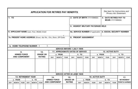 5 Steps To Complete Dd Form 108 Retirement Application