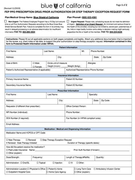 5 Steps To Complete Fep Prior Authorization Form