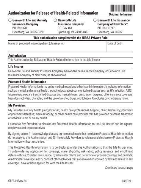 5 Steps To Complete Genworth Confinement Form