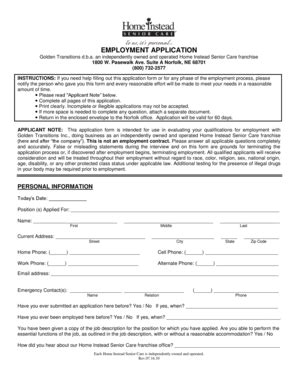 5 Steps To Complete Home Instead Application Form