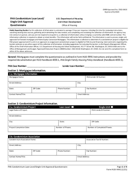 5 Steps To Complete Hud-9991 Form