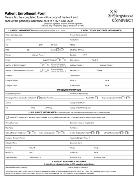 5 Steps To Complete Krystexxa Enrollment Form Successfully