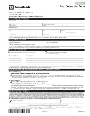 5 Steps To Complete Td Ameritrade Roth Conversion Form