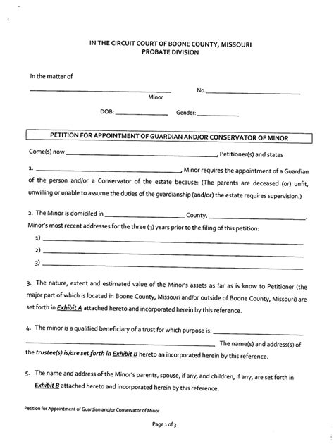 5 Steps To Complete Temporary Guardianship Form Missouri