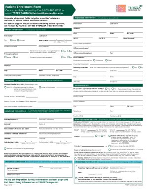 5 Steps To Complete Tepezza Patient Enrollment Form