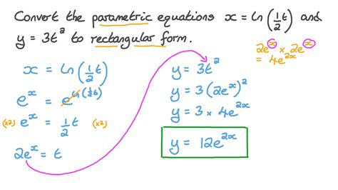 5 Steps To Convert Parametric Equations To Rectangular Form