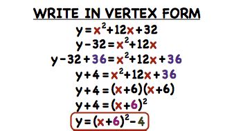 5 Steps To Convert Standard Form To Vertex Form